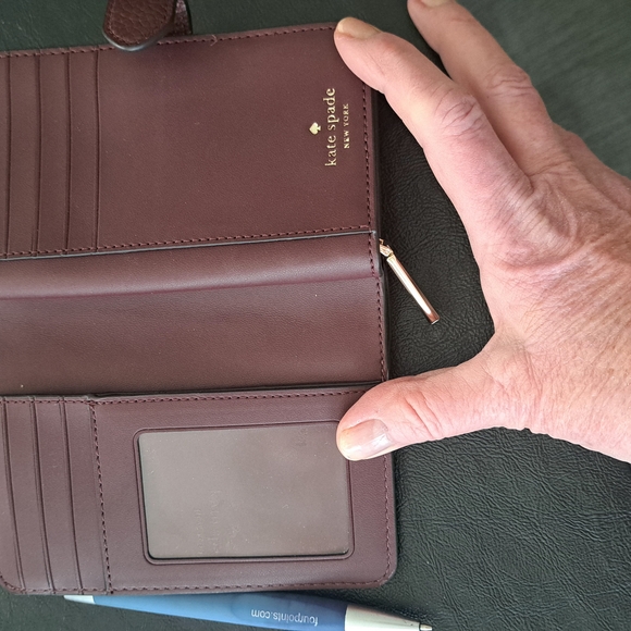 Kate Spade Burgundy Wallet - Picture 6 of 6